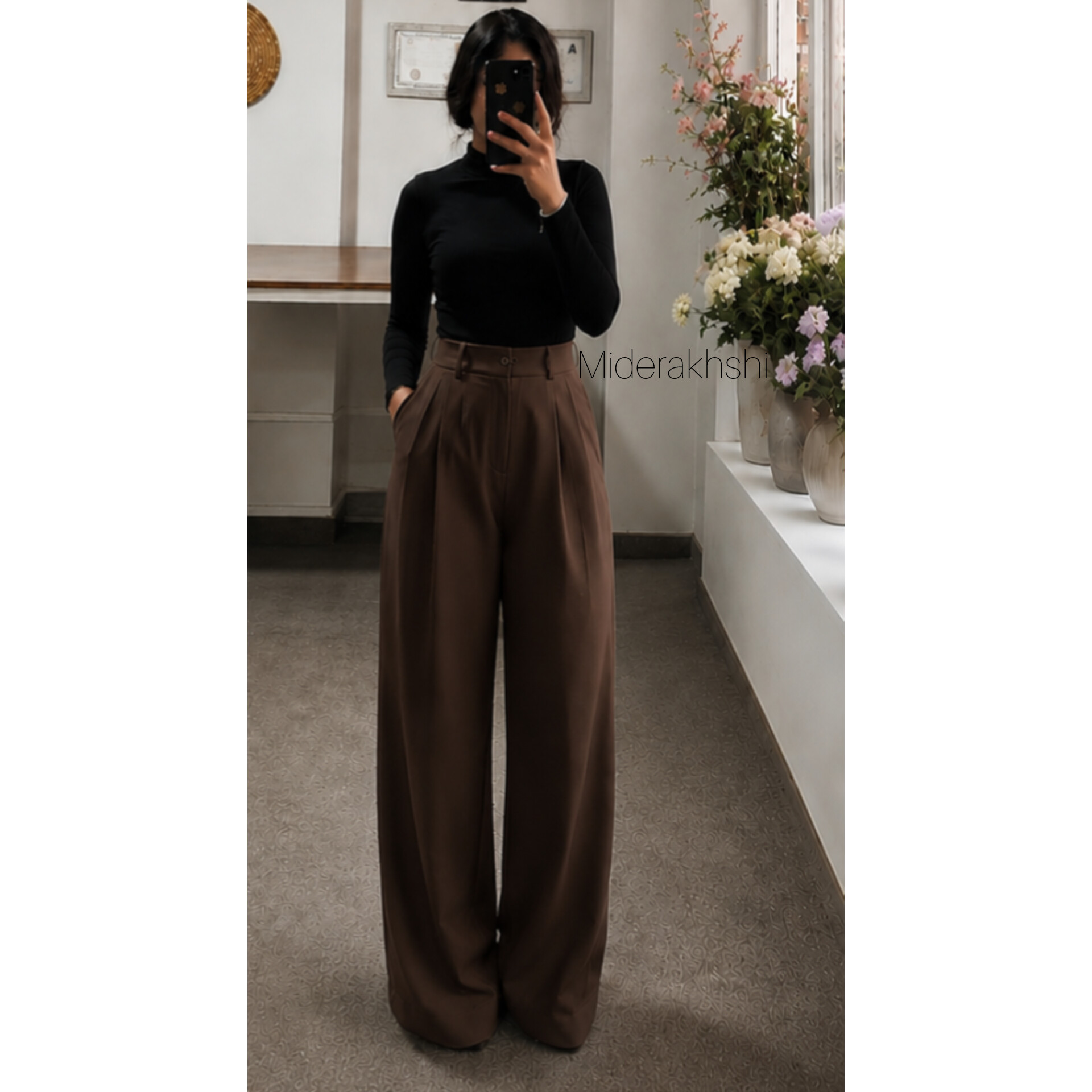 شلوار بگ قهوه ای 🪾